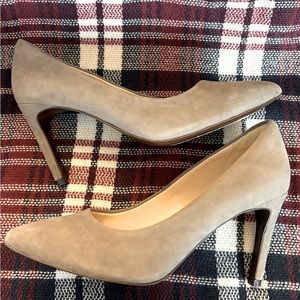 Cole Haan Gray Suede Heels